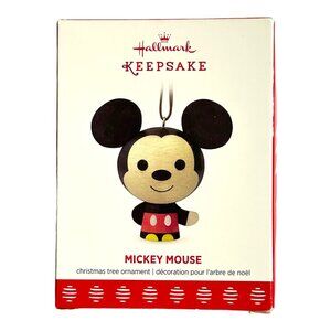 2017 Mickey Mouse Keepsake Ornament Hallmark Wooden NIB